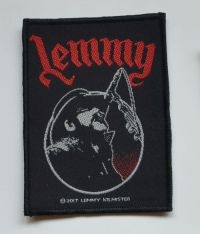 Lemmy - Patch Microphone (7,6 X 10,4 Cm) ryhmässä MERCHANDISE / Accessoarer / Hårdrock @ Bengans Skivbutik AB (5577306)