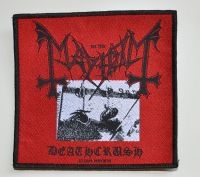 Mayhem - Patch Deathcrush  (10,3 X 9,8 Cm) ryhmässä MERCHANDISE / Accessoarer / Hårdrock @ Bengans Skivbutik AB (5577307)