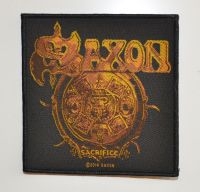 Saxon - Patch Sacrifice (10,2 X 10,5 Cm) ryhmässä MERCHANDISE / Accessoarer / Hårdrock @ Bengans Skivbutik AB (5577312)