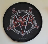 Slayer - Patch Pentgram (9,5 X 9,5 Cm) ryhmässä MERCHANDISE / Accessoarer / Hårdrock @ Bengans Skivbutik AB (5577317)