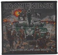 Iron Maiden - Patch A Matter Of Life And Death  ( ryhmässä MERCHANDISE / Accessoarer / Hårdrock @ Bengans Skivbutik AB (5577346)