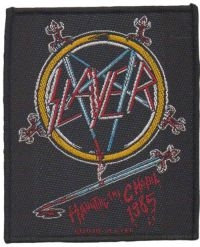 Slayer - Patch Haunting The Chapel (10 X 10, ryhmässä MERCHANDISE / Accessoarer / Hårdrock @ Bengans Skivbutik AB (5577348)