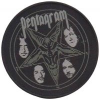 Pentagram - Patch Baphomet (10 Cm) ryhmässä MERCHANDISE / Accessoarer / Hårdrock @ Bengans Skivbutik AB (5577349)