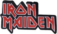 Iron Maiden - Logo Cut Out Patch (6,0 X 10,1 Cm) ryhmässä MERCHANDISE / Accessoarer / Hårdrock @ Bengans Skivbutik AB (5577355)