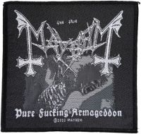 Mayhem - Patch Pure Fucking Armageddon (9,7 ryhmässä MERCHANDISE / Accessoarer / Hårdrock @ Bengans Skivbutik AB (5577366)