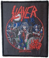 Slayer - Patch Live Undead (10,2 X 8,7 Cm) ryhmässä MERCHANDISE / Accessoarer / Hårdrock @ Bengans Skivbutik AB (5577380)