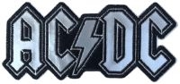 Ac/Dc - Patch Cut Out Foil Logo  (4,6 X 10 ryhmässä MERCHANDISE / Accessoarer / Hårdrock @ Bengans Skivbutik AB (5577385)