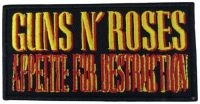 Guns N Roses - Patch Appetite For Destruction (4,9 ryhmässä MERCHANDISE / Accessoarer / Hårdrock @ Bengans Skivbutik AB (5577395)