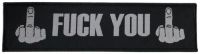 Fuck You - Patch Superstripe (5,1 X 19,5 Cm) ryhmässä MERCHANDISE / Accessoarer / Hårdrock @ Bengans Skivbutik AB (5577408)