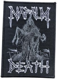 Napalm Death - Patch Reaper - Black Border (11,6 X ryhmässä MERCHANDISE / Accessoarer / Hårdrock @ Bengans Skivbutik AB (5577410)