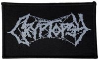 Cryptopsy - Patch White Logo (6,2 X 10 Cm) ryhmässä MERCHANDISE / Accessoarer / Kommande / Hårdrock @ Bengans Skivbutik AB (5577435)