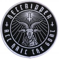 Hellripper - Patch Goatmaster White (9 Cm) ryhmässä MERCHANDISE / Accessoarer / Kommande / Hårdrock @ Bengans Skivbutik AB (5577456)