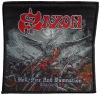 Saxon - Patch Hell, Fire And Damnation (9,7 ryhmässä MERCHANDISE / Accessoarer / Kommande / Hårdrock @ Bengans Skivbutik AB (5577528)