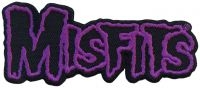 Misfits - Patch Purple Border Logo (4,4 X 10, ryhmässä MERCHANDISE / Accessoarer / Kommande / Pop-Rock @ Bengans Skivbutik AB (5577581)