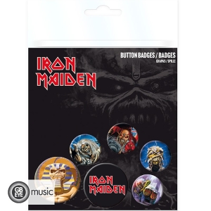 Iron Maiden - Badge Pack - Mix  ryhmässä MERCHANDISE / Merch / Hårdrock @ Bengans Skivbutik AB (5577863)