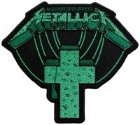 Metallica - Patch Master Of Puppets Green Cross ryhmässä MERCHANDISE / Accessoarer / Kommande / Hårdrock @ Bengans Skivbutik AB (5579364)