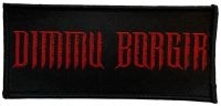 Dimmu Borgir - Patch Logo Red (4,5 X 9,7 Cm) ryhmässä MERCHANDISE / Accessoarer / Kommande / Hårdrock @ Bengans Skivbutik AB (5579723)