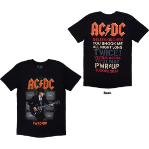 Ac/Dc - Pwrd Up Gelsenkirchen 24 Uni Bl T-Shirt ryhmässä MERCHANDISE / T-paita / Hårdrock @ Bengans Skivbutik AB (5581030)