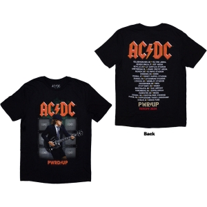 Ac/Dc - Angus Soundwall Eu Tour 24 Uni Bl T-Shirt ryhmässä MERCHANDISE / T-paita / Hårdrock @ Bengans Skivbutik AB (5581204r)