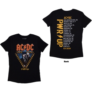 Ac/Dc - Angus Triangle Eu Tour 24 Lady Bl T-Shirt ryhmässä MERCHANDISE / T-paita / Hårdrock @ Bengans Skivbutik AB (5581205r)