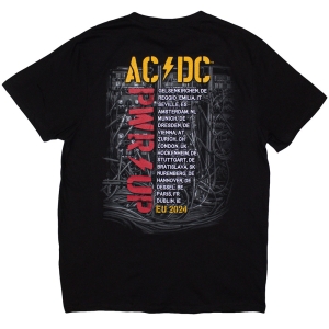 Ac/Dc - Control Wires Eu Tour 24 Uni Bl T-Shirt ryhmässä MERCHANDISE / T-paita / Hårdrock @ Bengans Skivbutik AB (5581208r)