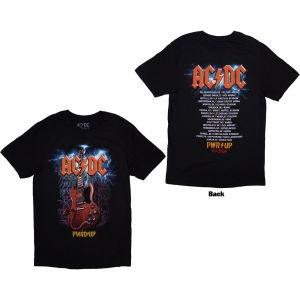 Ac/Dc - Guitar Eu Tour 24 Uni Bl T-Shirt ryhmässä MERCHANDISE / T-paita / Hårdrock @ Bengans Skivbutik AB (5581210r)