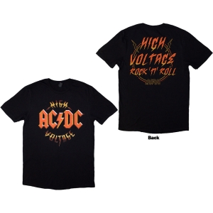 Ac/Dc - High Voltage Rnr Uni Bl T-Shirt ryhmässä MERCHANDISE / T-paita / Hårdrock @ Bengans Skivbutik AB (5581215r)