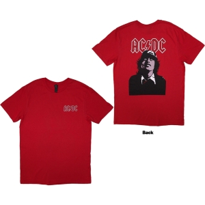 Ac/Dc - Mini Logo / Lock Up Your Daughters Uni Red T-Shirt ryhmässä MERCHANDISE / T-paita / Hårdrock @ Bengans Skivbutik AB (5581218r)