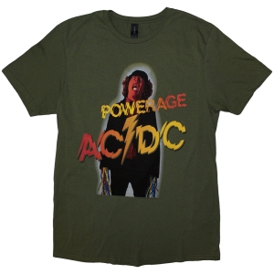 Ac/Dc - Powerage Uni Khaki T-Shirt ryhmässä MERCHANDISE / T-paita / Hårdrock @ Bengans Skivbutik AB (5581220r)