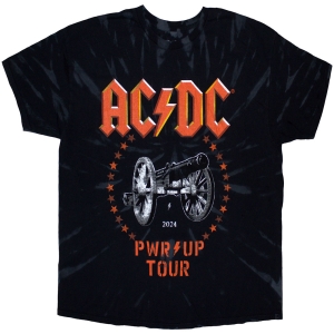 Ac/Dc - Pwr Up Tour 24 Cannon Uni Bl Dip-Dye T-Shirt ryhmässä MERCHANDISE / T-paita / Hårdrock @ Bengans Skivbutik AB (5581222r)