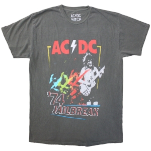 Ac/Dc - Vintage 74 Jailbreak Uni Grey T-Shirt ryhmässä MERCHANDISE / T-paita / Hårdrock @ Bengans Skivbutik AB (5581228r)