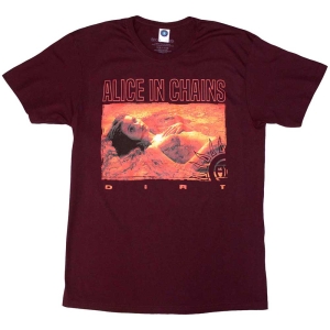 Alice In Chains - Dirt Orange Uni Maroon T-Shirt ryhmässä MERCHANDISE / T-paita / Pop-Rock @ Bengans Skivbutik AB (5581232r)