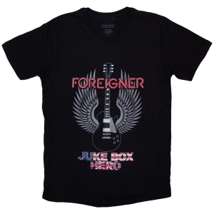 Foreigner - Juke Box Hero Uni Bl T-Shirt ryhmässä MERCHANDISE / T-paita / Pop-Rock @ Bengans Skivbutik AB (5581236r)