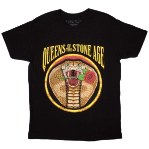 Queens Of The Stone Age - Cobra Uni Bl T-Shirt ryhmässä MERCHANDISE / T-paita / Hårdrock @ Bengans Skivbutik AB (5581250r)