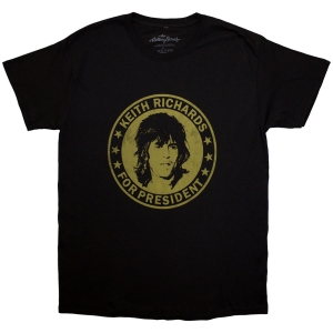 Rolling Stones - Keith For President Uni Bl T-Shirt ryhmässä MERCHANDISE / T-paita / Pop-Rock @ Bengans Skivbutik AB (5581253r)