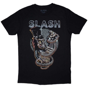 Slash - Skull Guitar Snake Uni Bl T-Shirt ryhmässä MERCHANDISE / T-paita / Hårdrock @ Bengans Skivbutik AB (5581254r)