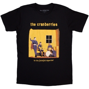 Cranberries - Faithfully Departed Cover Uni Bl T-Shirt ryhmässä MERCHANDISE / T-paita / Pop-Rock @ Bengans Skivbutik AB (5581323r)