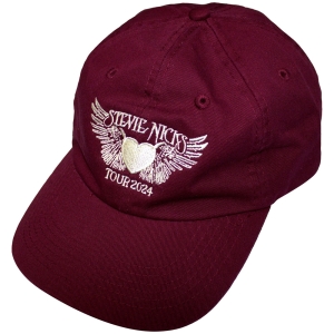 Stevie Nicks - Tour 24 Logo Maroon Baseball Cap ryhmässä MERCHANDISE / Merch / Pop-Rock @ Bengans Skivbutik AB (5581532)