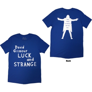 David Gilmour - Luck & Strange Logo Uni Blue T-Shirt ryhmässä MERCHANDISE / T-paita / Pop-Rock @ Bengans Skivbutik AB (5581542r)