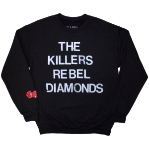 The Killers - Tour 24 Rebel Diamonds Stacked Uni Bl Sweatshirt ryhmässä MERCHANDISE / Hupparit / Pop-Rock @ Bengans Skivbutik AB (5581560r)