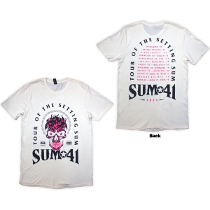 Sum 41 - Tour 24 Pink Skull Uni Natrl T-Shirt ryhmässä MERCHANDISE / T-paita / Punk @ Bengans Skivbutik AB (5581583r)