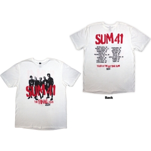 Sum 41 - Tour 24 Spray Paint Uni Wht T-Shirt ryhmässä MERCHANDISE / T-paita / Punk @ Bengans Skivbutik AB (5581584r)