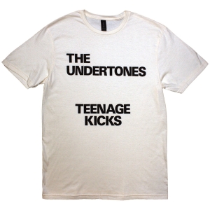 Undertones - Teenage Kicks Text Uni Natrl T-Shirt ryhmässä MERCHANDISE / T-paita / Pop-Rock @ Bengans Skivbutik AB (5581803r)