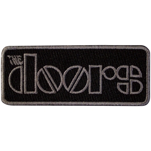 The Doors - Bordered Logo Woven Patch ryhmässä MERCHANDISE / Merch / Pop-Rock @ Bengans Skivbutik AB (5581811)