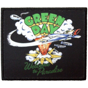 Green Day - Welcome To Paradise Printed Patch ryhmässä MERCHANDISE / Merch / Punk @ Bengans Skivbutik AB (5581824)