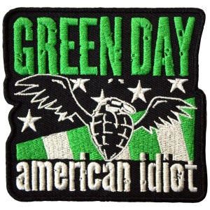 Green Day - American Idiot Wings Woven Patch ryhmässä MERCHANDISE / Merch / Punk @ Bengans Skivbutik AB (5581830)