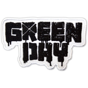 Green Day - 21St Century Breakdown B&W Logo Woven Patch ryhmässä MERCHANDISE / Merch / Punk @ Bengans Skivbutik AB (5581831)