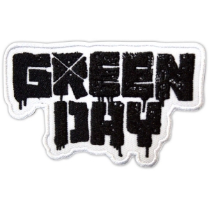 Green Day - 21St Century Breakdown B&W Logo Woven Patch ryhmässä MERCHANDISE / Kangasmerkki / Punk @ Bengans Skivbutik AB (5581831)