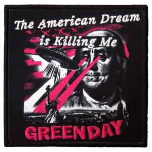 Green Day - American Dream Printed Patch ryhmässä MERCHANDISE / Merch / Punk @ Bengans Skivbutik AB (5581832)