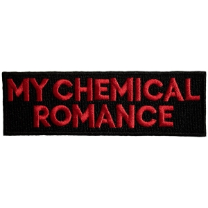 My Chemical Romance - Text Logo Woven Patch ryhmässä MERCHANDISE / Merch / Pop-Rock @ Bengans Skivbutik AB (5581850)